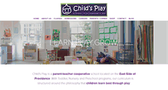 Desktop Screenshot of childsplayri.org