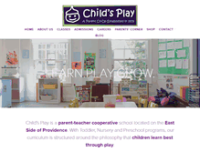 Tablet Screenshot of childsplayri.org
